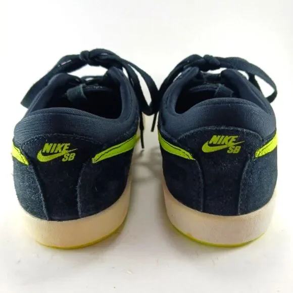 Nike SB Eric Koston Signature Model 6Y Skateboard Shoe. Black Suede/Neon Swoosh - Picture 9 of 15